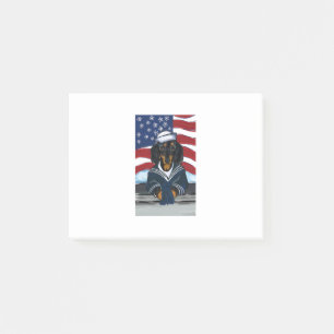 Doxie Sailor Post-it Notes