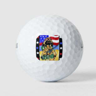 Doxie Soldier Golf Balls