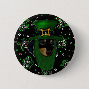 Doxie St. Patty 6 Cm Round Badge