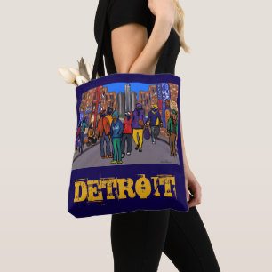 Doxie Town City - DETROIT Tote Bag