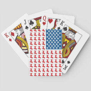 Doxie-USA-FLAG-for-Darks Playing Cards