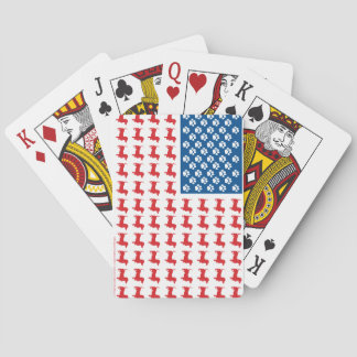 Doxie-USA-FLAG-for-Darks Playing Cards