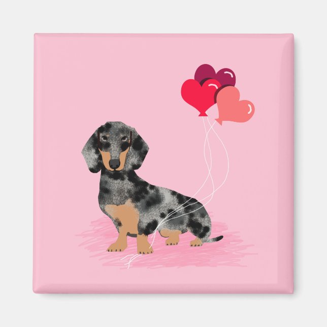 Doxie Valentines Magnet (Front)