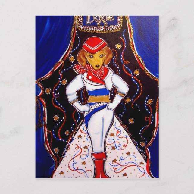 Doxie wears Prada Postcard (Front)