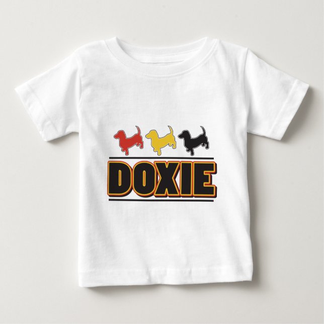 DOXIE-Word-COLOR Baby T-Shirt (Front)