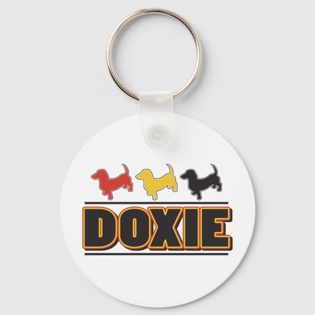 DOXIE-Word-COLOR Key Ring (Front)