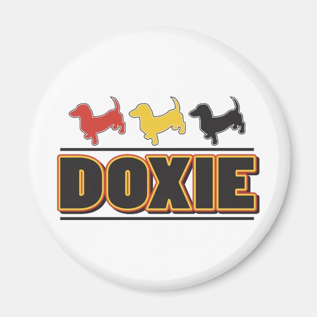 DOXIE-Word-COLOR Magnet (Front)