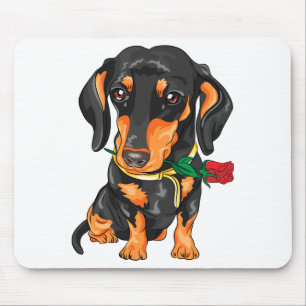 Doxin Wiener Cute Puppy Dog Gift Cartoon Dachshund Mouse Pad
