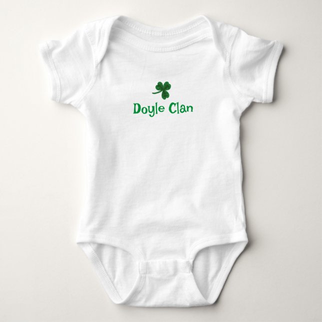 Doyle Clan Shamrock bodysuit (Front)