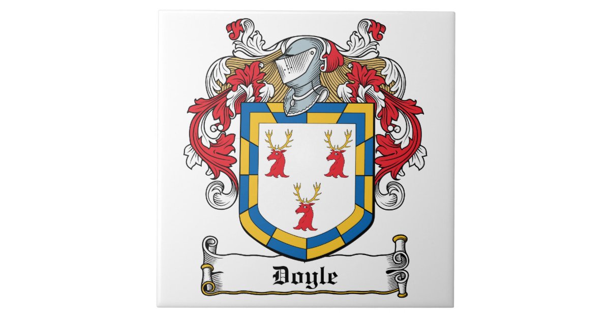 Doyle Family Crest Ceramic Tile | Zazzle