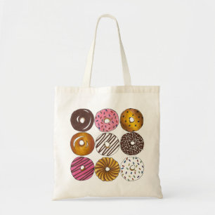 Dozen Doughnuts Doughnuts Breakfast Foodie Pastry Tote Bag
