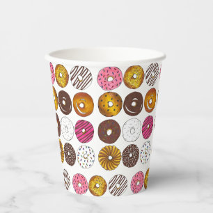 Dozen Doughnuts Doughnuts Breakfast Junk Food Food Paper Cups