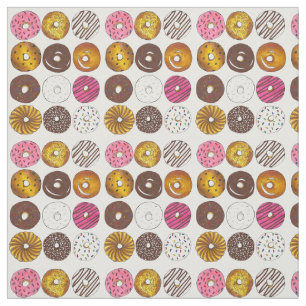 Dozen Doughnuts Doughnuts Breakfast Junk Food Past Fabric