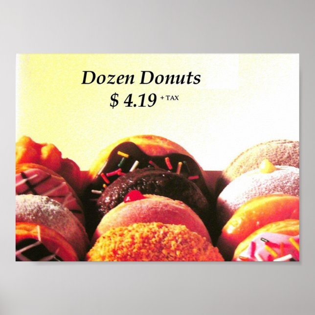 dozen doughnuts poster (Front)