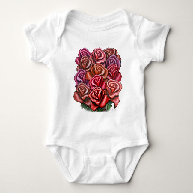 Dozen Roses Baby Bodysuit (Front)