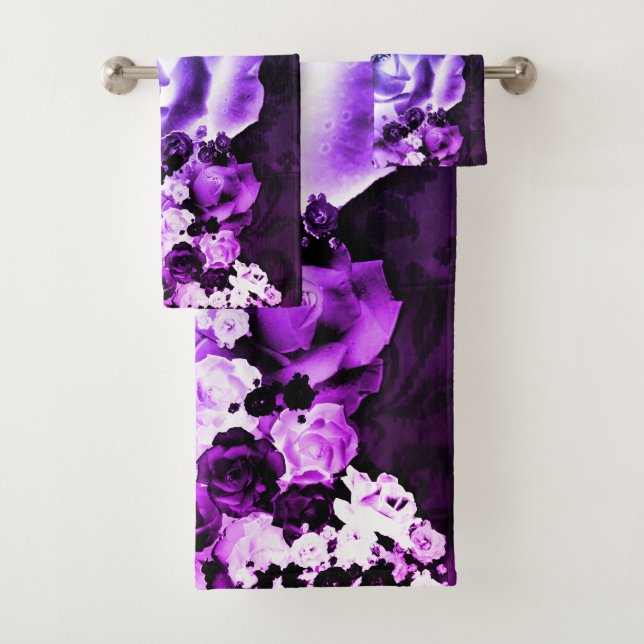 Dozen Roses Bath Towel Set (Insitu)