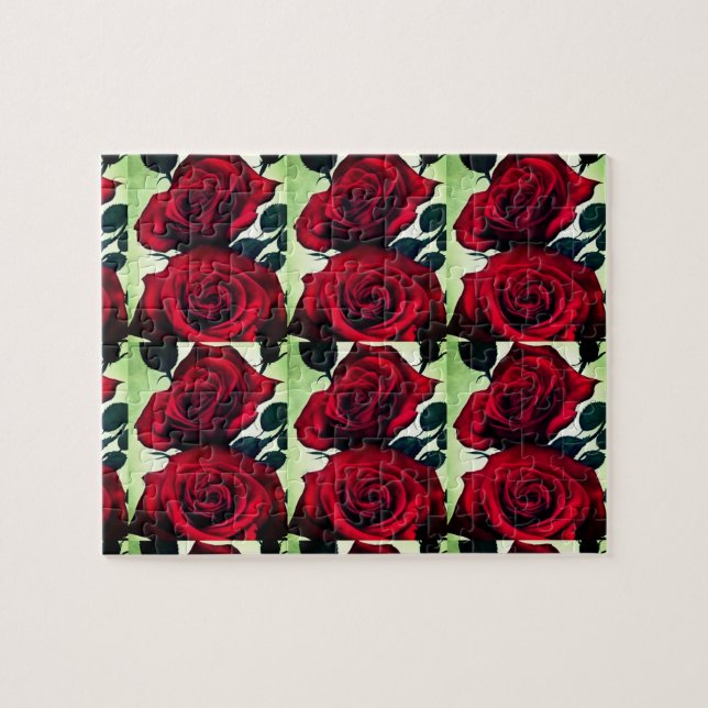Dozen roses jigsaw puzzle (Horizontal)