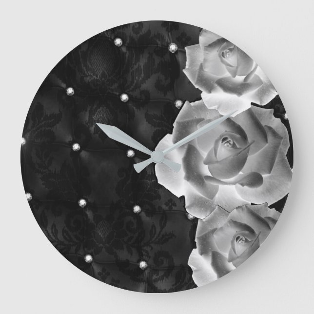 Dozen Roses Large Clock (Front)