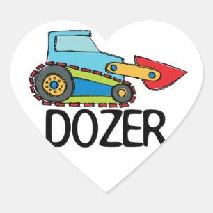 Dozer Heart Sticker