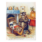 Dozing Cat and Baby Cat, Louis Wain