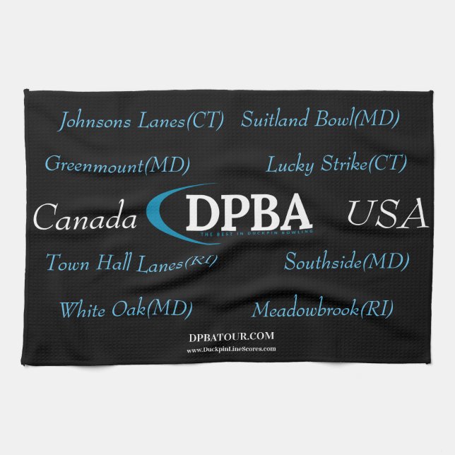 DPBA 2020 Tour Stops Towel (Horizontal)