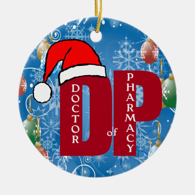 DPM SANTA CHRISTMAS ORNAMENT DOCTOR PHARMACY (Front)