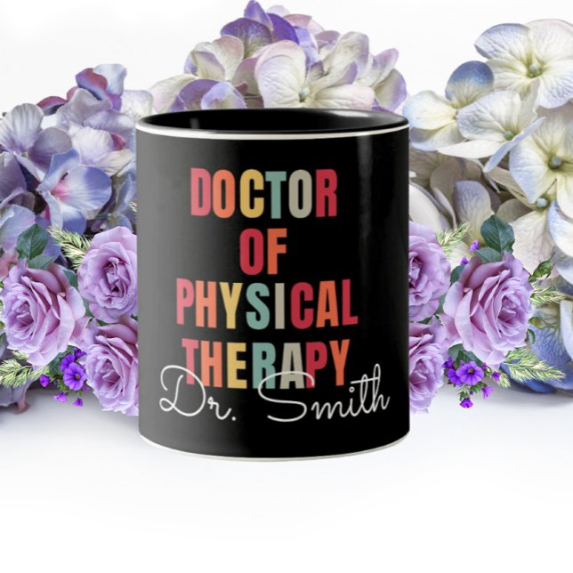 DPT Doctor of Physical Therapy Personalised  Two-Tone Coffee Mug (Creator Uploaded)