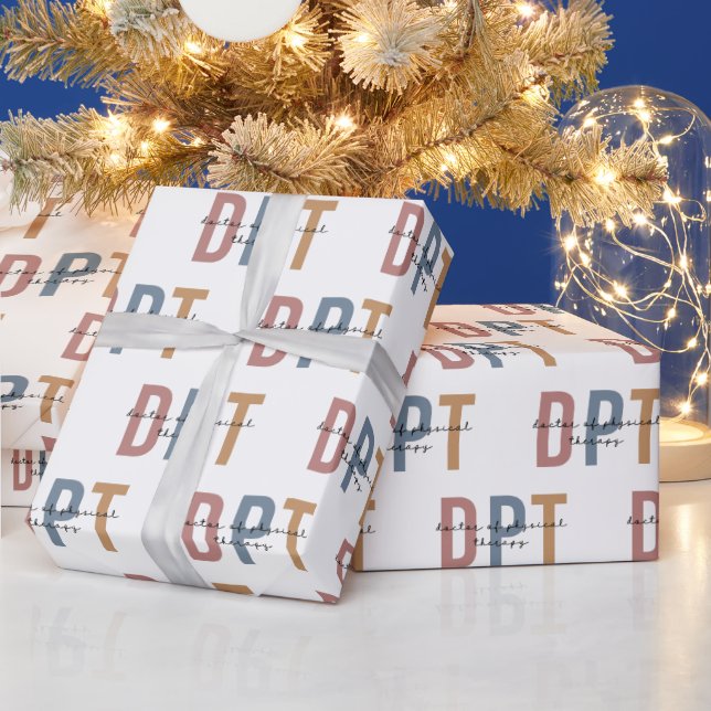 DPT Doctor of Physical Therapy Physical Therapist Wrapping Paper (Holidays)