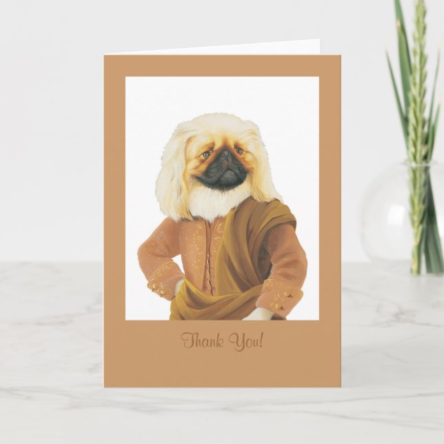 DR090 Pekingese, Thank You! card (Front)