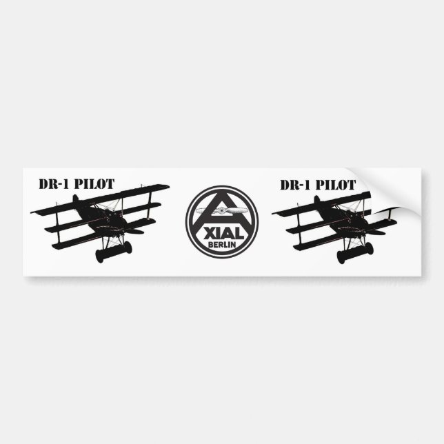 DR-1 Pilot Bumper Sticker (Front)