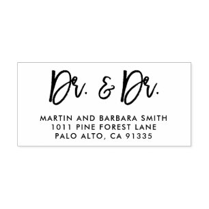 Dr and Dr Stamp for doctor couple home office