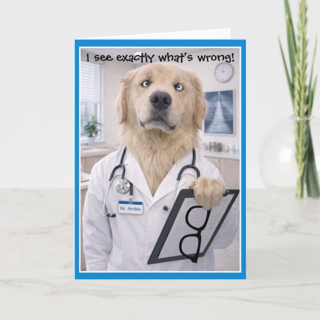 Dr Archie Get Well Card GC-3 (Front)