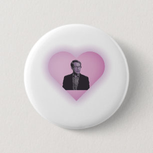 Dr Ashley Bloomfield The Curve Crusher Love Heart 6 Cm Round Badge
