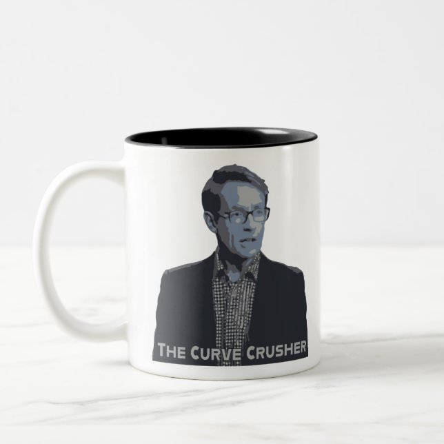 Dr Ashley Bloomfield The Curve Crusher Two-Tone Coffee Mug (Left)