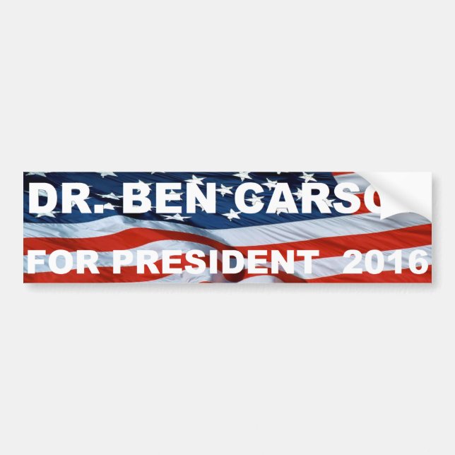 Dr.Ben Carson for president 2016 bumper sticker (Front)
