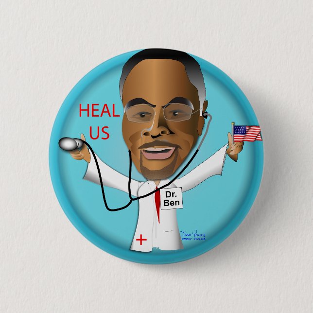 Dr. Ben Heal US 6 Cm Round Badge (Front)