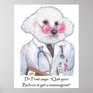 Dr. Bizou Frise on Mammograms Poster