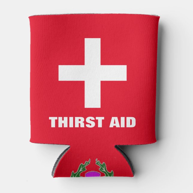 Dr. Bob's Thirst Aid Can Cooler (Front)
