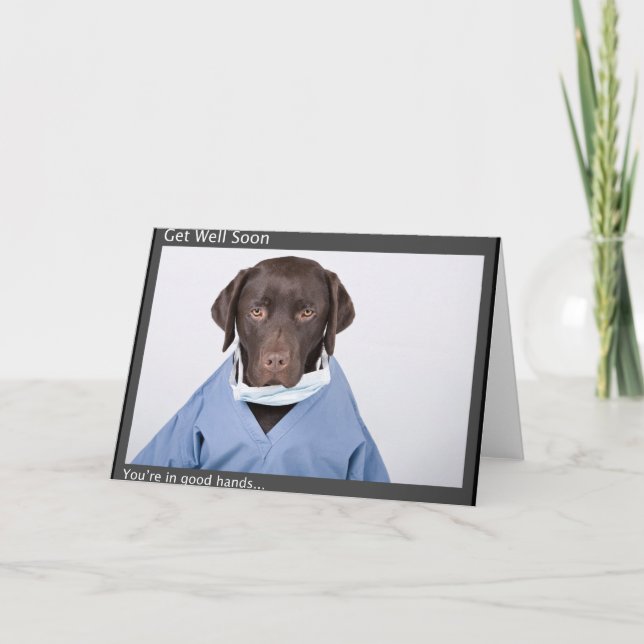 Dr Buzz's GET WELL SOON Greeting Card (Front)