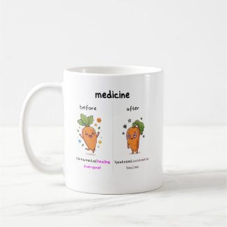 ​Dr. Carrot Before & After Med Funny Medical mug
