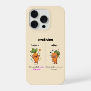 Dr. Carrot Before & After Medicine Funny Medical iPhone 15 Pro Case