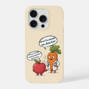 Dr. Carrot with His First Patient Funny iPhone 15 Pro Case