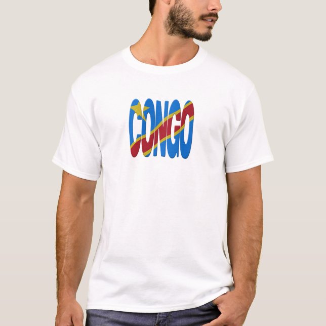 DR. Congo flag T-Shirt (Front)