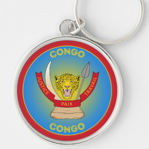 DR Congo Heritage Emblem Key Ring
