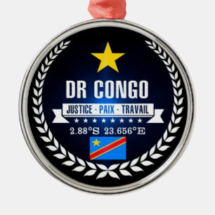 DR Congo Metal Tree Decoration