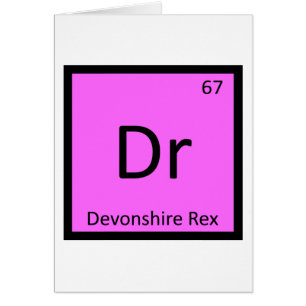 Dr - Devonshire Rex Cat Chemistry Element Symbol