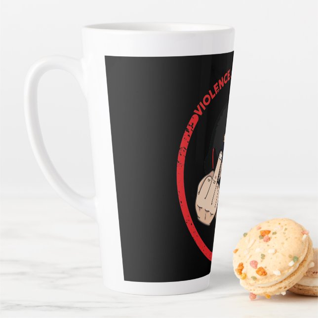 Dr Disrespect Violence Speed Momentum T-Shirt Latte Mug (In Situ)