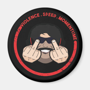 Dr Disrespect Violence Speed Momentum T-Shirt Magnet