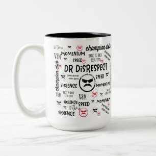 Dr Disrespect Violence Speed Momentum Two-Tone Coffee Mug