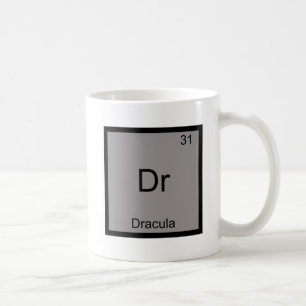 Dr - Dracula Funny Chemistry Element Symbol Tee Coffee Mug